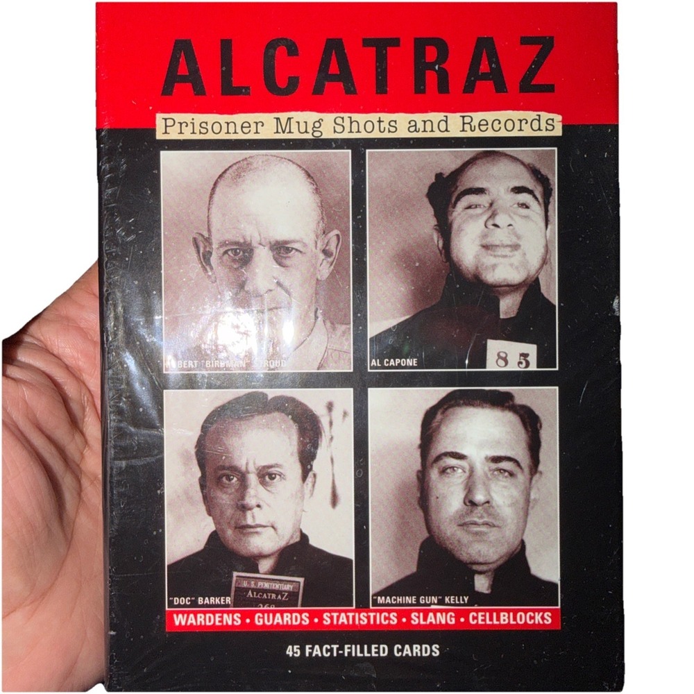 'ALCATRAZ' PRISONER MUG SHOTS AND RECORDS - 45 FACT-FILLED CARDS *NEW & SEALED*
